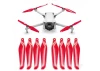 Master Airscrew DJI Mini 3 STEALTH Upgrade Propellers - x4 Red