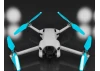 Master Airscrew DJI Mini 4 / 3 Pro SUPER STEALTH Upgrade Propellers - x4 Blue