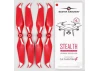 Master Airscrew 9.5x5.7 STEALTH Multirotor Propeller Set x4 Red for DJI Phantom 4