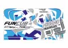 Multiplex Decal sheets FUNCUB NG blue A and B