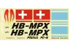 Multiplex Pilatus Decal Set, Blue (224373)