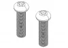Multiplex Nylon wing screws FunCub XL