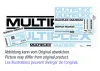 Multiplex Sticker Set MULTIPLEX-Logo Black/White/Silverl