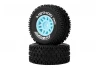 Method RC Method Geoform 1:16 SC Tyres On 12mm Hex Blue Wheels (2)