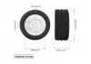 Method RC Method Geoform 1:16 SC Tyres On 12mm Hex Blue Wheels (2)