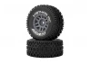 Method RC Method Geoform 1:16 SC Tyres On 12mm Hex Grey Wheels (2)