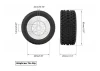 Method RC Method Geoform 1:16 SC Tyres On 12mm Hex Yellow Wheels (2)