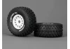 Method RC Method Geoform 1:8 SC Tyres On 17mm Hex White Wheels (2)