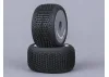 Method RC Method Nitragrip 1/24 Truck Tyres F/R On 7mm Hex Green (4)