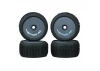 Method RC Method Nitragrip 1/24 Truck Tyres F/R On 7mm Hex Green (4)