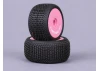 Method RC Method Nitragrip 1/24 Truck Tyres F/R On 7mm Hex Pink (4)