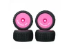 Method RC Method Nitragrip 1/24 Truck Tyres F/R On 7mm Hex Pink (4)