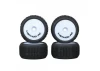 Method RC Method Nitragrip 1/24 Truck Tyres F/R On 7mm Hex White (4)