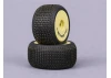 Method RC Method Nitragrip 1/24 Truck Ty Res F/R On 7mm Hex Yellow (4)