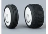 Method RC Method Nitragrip 1/24 Buggy Tyres F/R On 7mm Hex White (4)