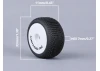Method RC Method Nitragrip 1/24 Buggy Tyres F/R On 7mm Hex White (4)