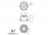 Method 6X32/21mm Offset 17mm Aluminium Hex Adaptor (2)