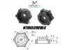 CML Racing Method 6X32/12mm Offset 17mm Aluminium Hex Adaptor Fits UDR (2)