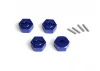 Aluminium 14mm Hex Hub Set (Blue/4pcs)