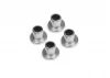 Top Hat Bushing (Silver/4pcs)