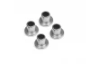 Top Hat Bushing (Silver/4pcs)