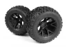 Mounted Linebacker Tire on MT Wheel (Black/2pcs)