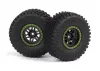 Assembled Wheel & Tyre (Green/2pcs)