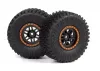 Assembled Wheel & Tyre (Orange/2pcs)