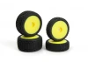 Microbe Buggy Wheel/Tyre Set (Yellow/Front/Rear)