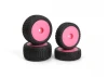 Microbe Buggy Wheel/Tyre Set (Pink/Front/Rear)