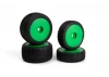 Microbe Buggy Wheel/Tyre Set (Green/Front/Rear)