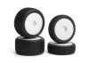 Sideline Buggy Wheel/Tire Set (White/Front/Rear)