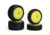 Sideline Buggy Wheel/Tire Set (Yellow/Front/Rear)