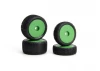 Sideline Buggy Wheel/Tire Set (Green/Front/Rear)