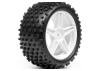 1:10 Buggy White Rear Wheel & Tyre Assembly