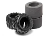 Tyres w/Inserts 2 Pcs (Blackout MT)