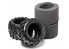 Tyres w/Inserts 2 Pcs (Blackout MT)