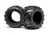 Tyres w/Inserts 2 Pcs (Blackout MT)