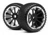 Maverick Blackout ST Tyres Pre Mounted on Wheels - 1 Pair