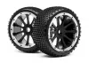 Maverick Blackout ST Tyres Pre Mounted on Wheels - 1 Pair