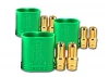 Castle Creations Polarized Bullet Connectors - 6 Males, 3 Housings - 6.5mm