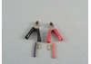 Croc Clips w/4mm Gold conn. (2)