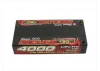 Gens Ace HV LiPo Shorty Hard Case - 2S 7.6V 4000mAh 130C - 4mm Tubes