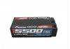 Gens Ace HV LiPo Shorty Hard Case - 2S 7.6V 5500mAh 120C - 5mm Tubes