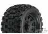 ProLine Badlands MX 3.8 Tyres Mounted on Raid Black 8X32 Wheels - 17mm Hex