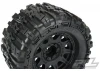 ProLine Trencher HP Belted 3.8 Tyres Mounted on Raid Black 8X32 Wheels - 17mm Hex