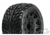 ProLine Street Fighter 2.8 Tyres Mounted on Black Raid 6X30 Removable Hex Wheels - 12mm Hex