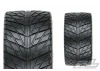 ProLine Street Fighter 3.8 Belted Tires Mounted On Raid Black Wheels 8X32 - 17mm Hex (2)