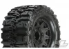 ProLine Trencher HP Belted 2.8 Tyres Mounted On Black 6X30 Removable Hex Wheels - 12mm Hex