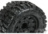 ProLine Trencher HP Belted 2.8 Tyres Mounted On Black 6X30 Removable Hex Wheels - 12mm Hex
